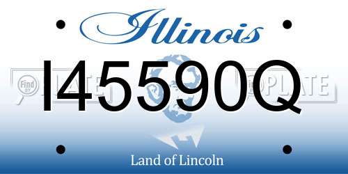 I45590Q Illinois License Plate
