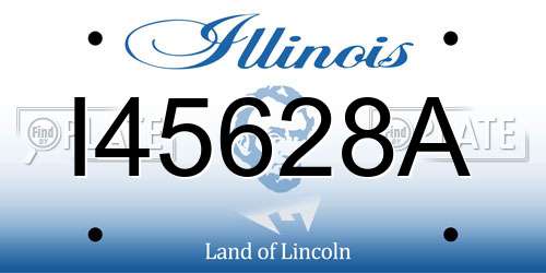 I45628A Illinois License Plate