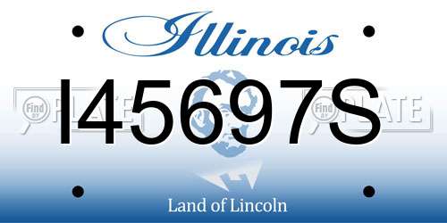 I45697S Illinois License Plate