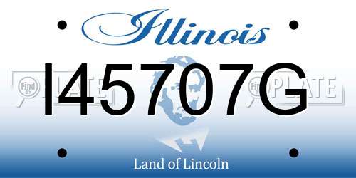 I45707G Illinois License Plate