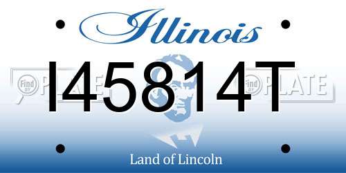I45814T Illinois License Plate