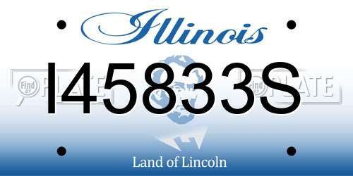 I45833S Illinois License Plate