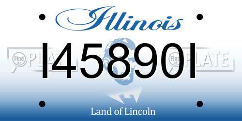I45890I Illinois License Plate