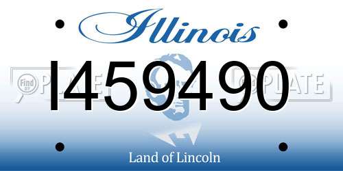I459490 Illinois License Plate