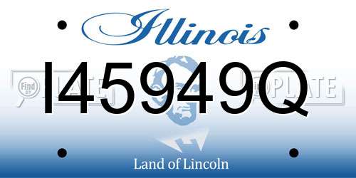 I45949Q Illinois License Plate