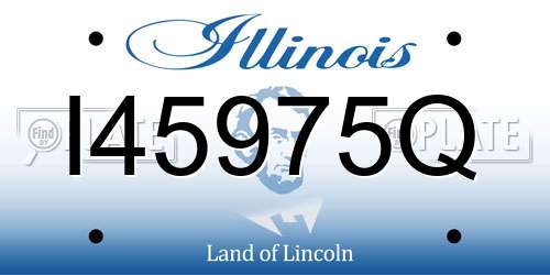 I45975Q Illinois License Plate