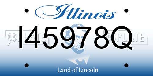 I45978Q Illinois License Plate