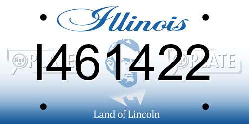 I461422 Illinois License Plate