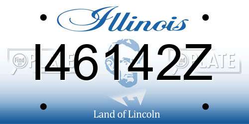 I46142Z Illinois License Plate
