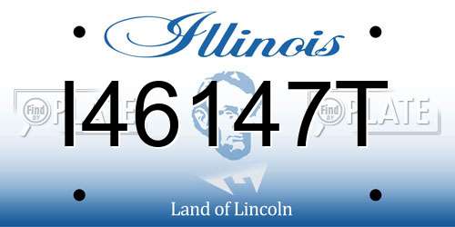 I46147T Illinois License Plate