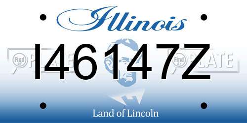 I46147Z Illinois License Plate