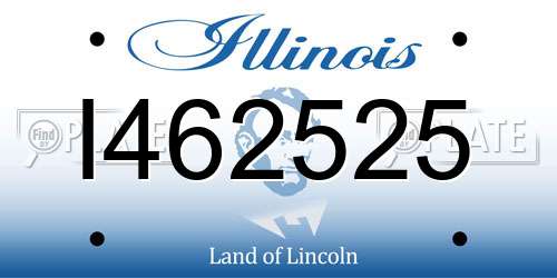 I462525 Illinois License Plate