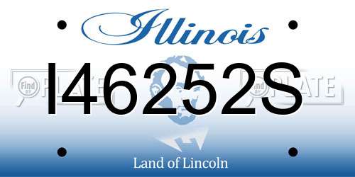 I46252S Illinois License Plate