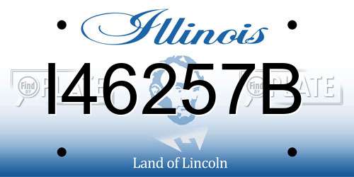 I46257B Illinois License Plate