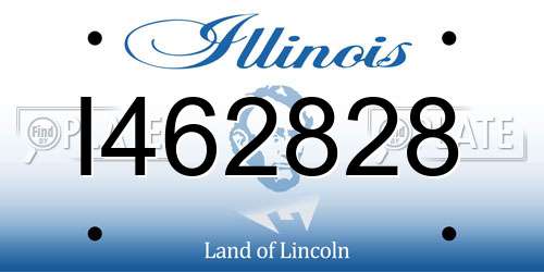I462828 Illinois License Plate
