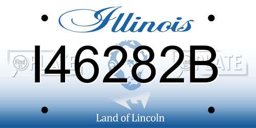 I46282B Illinois License Plate