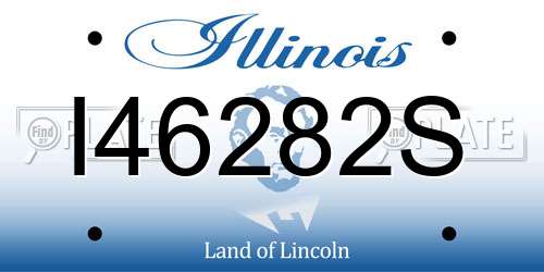 I46282S Illinois License Plate