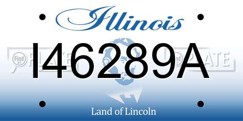 I46289A Illinois License Plate
