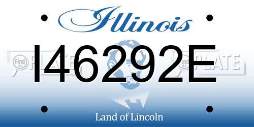 I46292E Illinois License Plate