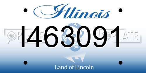 I463091 Illinois License Plate