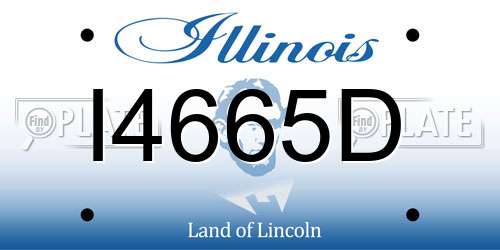 I4665D Illinois License Plate