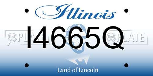 I4665Q Illinois License Plate