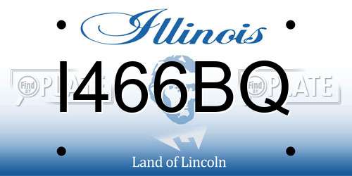 I466BQ Illinois License Plate