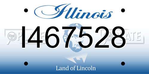 I467528 Illinois License Plate