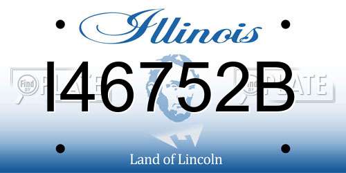 I46752B Illinois License Plate
