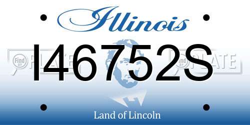 I46752S Illinois License Plate