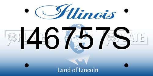 I46757S Illinois License Plate