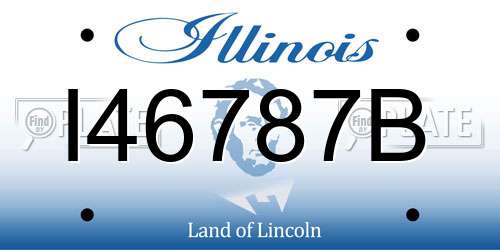 I46787B Illinois License Plate