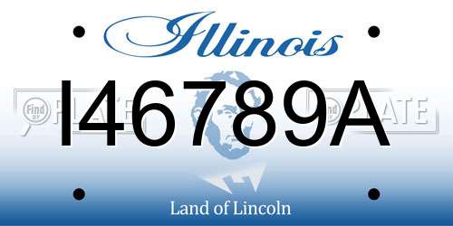 I46789A Illinois License Plate