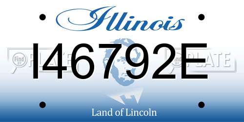 I46792E Illinois License Plate