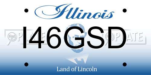 I46GSD Illinois License Plate