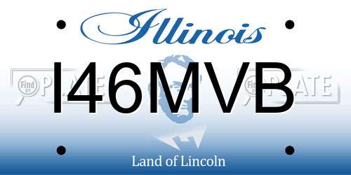 I46MVB Illinois License Plate