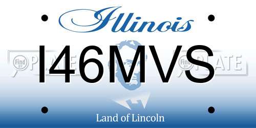 I46MVS Illinois License Plate
