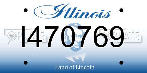 I470769 Illinois License Plate