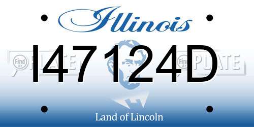I47124D Illinois License Plate