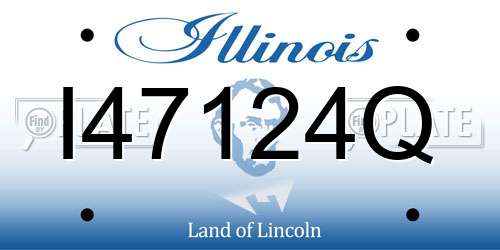 I47124Q Illinois License Plate