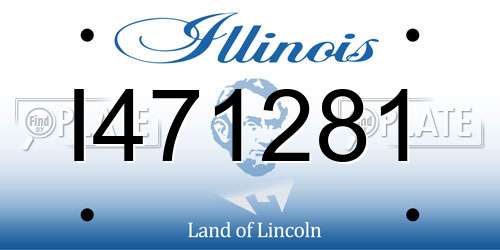I471281 Illinois License Plate