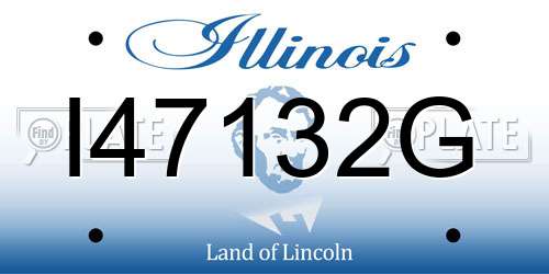 I47132G Illinois License Plate
