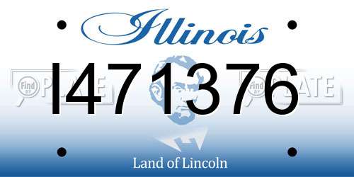 I471376 Illinois License Plate