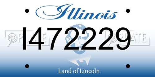 I472229 Illinois License Plate