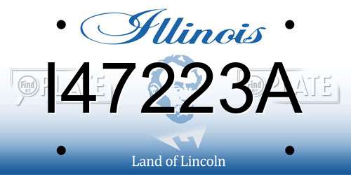 I47223A Illinois License Plate