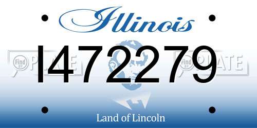 I472279 Illinois License Plate