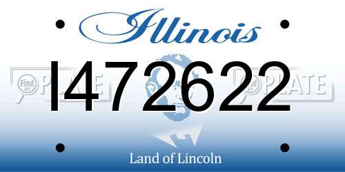 I472622 Illinois License Plate