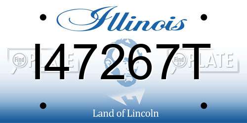 I47267T Illinois License Plate