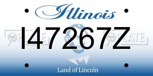 I47267Z Illinois License Plate