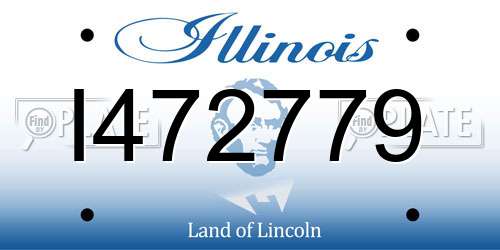 I472779 Illinois License Plate